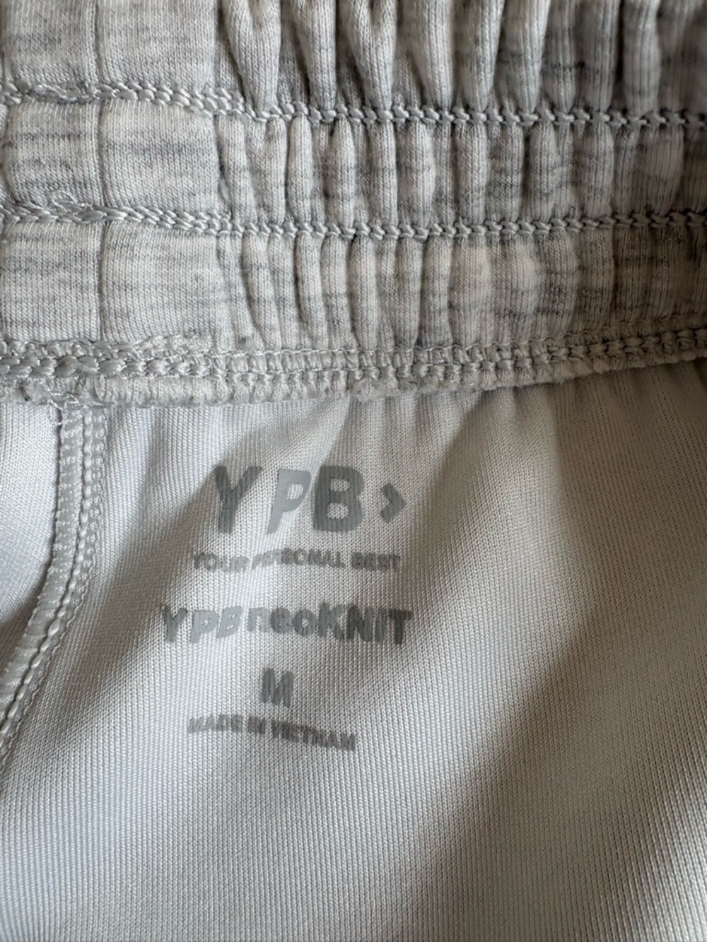 Abercrombie & Fitch YPB neoKNIT Light Heather Gray Sweatpants sz M - Picture 4 of 8
